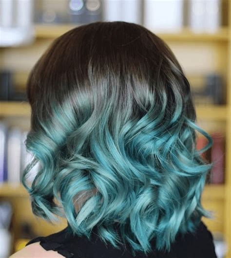 15 Perfect Examples Of Teal Ombre Hair Colors To Try Hairstyle Camp