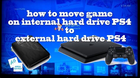 Tutorial How To Move Game On Internal Hard Drive Ps4 To External Hard