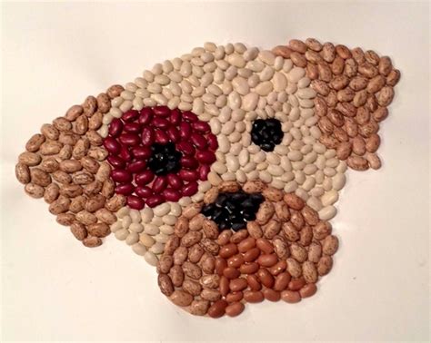Dog Bean Mosaic