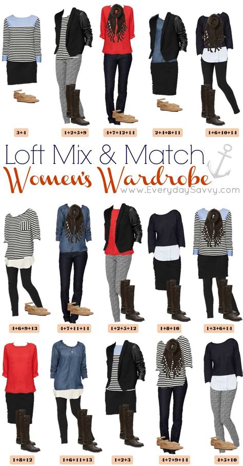 15 Mix And Match Outfits From Loft Nautical And Leather Mix Match