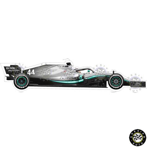 Adesivo Lewis Hamilton 44 Mercedes F1 W10 2019 F1 Formula 1 No Elo7