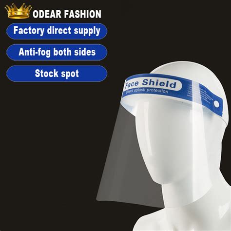 Adjustable Face Mask With Plastic Shield Screen Disposable Face Shield