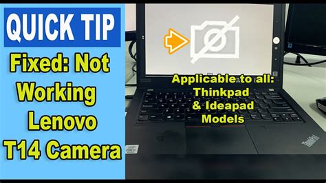 Fixed Not Working Camera For Lenovo Thinkpad T14 Youtube