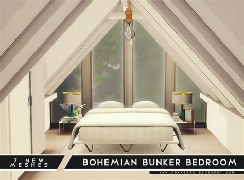 Bohemian Bunker Bedroom By Onyx Liquid Sims