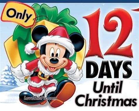Only 12 Days Until Christmas Days Until Christmas 4 Days Until