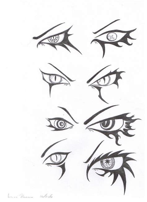 Images Of Easy Anime Demon Eyes Drawings
