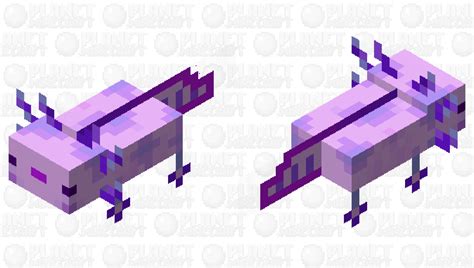 Purple Axolotl Minecraft Mob Skin