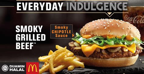 Kami akan beralih kepada menu sarapan. Harga Smoky Grilled Beef Burger Mcd - Senarai Harga ...