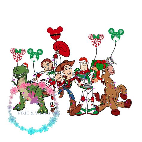 Ready To Press Disney Toy Story Christmas Htv And Sublimation Prints