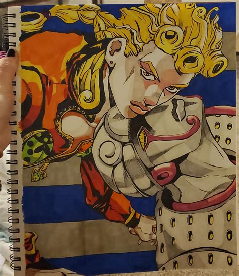 Fanart I Drew Our Boy Giorno My Second Manga Cover Drawing R