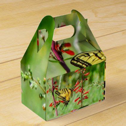 Tiger Swallowtail Butterfly And Wildflowers Favor Box Craft Supplies