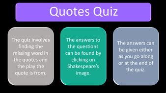 Will all great neptune's ocean wash this. William Shakespeare Quotes Quiz | Teaching Resources