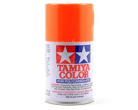Tamiya Ps 24 Fluorescent Orange Lexan Spray Paint 100ml Tam86024