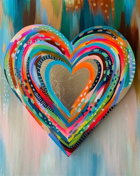 Heart Painting Diy Art Painting Abstract Art Painting Painting