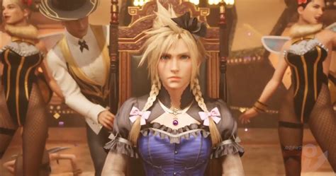 Final Fantasy Vii Remake Mod Forces Cloud To Wear His Dress For The Entire Game