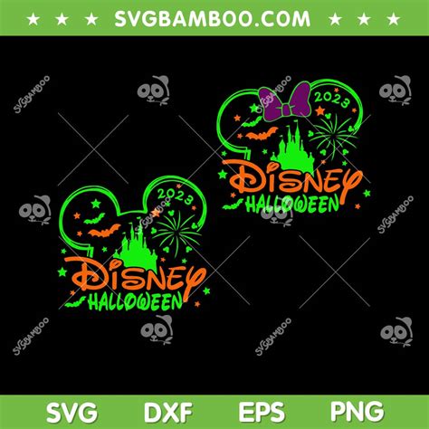 Disney Mouse Ear Halloween Svg Png