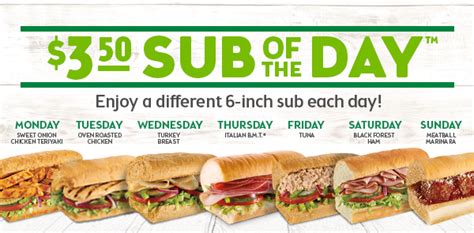 The upcoming malaysia holiday labour day is in 25 days from today. $3.50 sub of the day | Subway