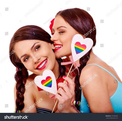 Two Lesbian Women Heard Erotic Foreplay Stock Photo Shutterstock