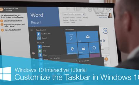 How To Customize The Windows 10 Taskbar Dummies Gambaran Otosection