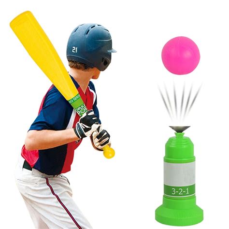 Baseball Trainer Toys Sports Equipment Plastic Baseball Automatic