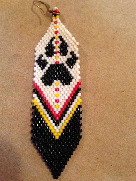 Printable Native American Beaded Earrings Patterns Free