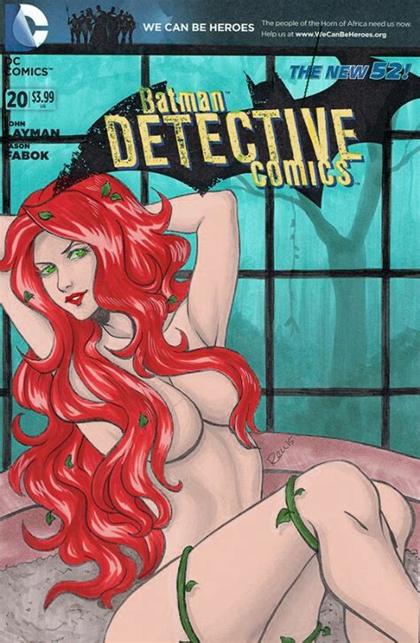 Rule 34 Batman Series Breasts Cleavage Dc Dc Comics Green Eyes Naked Naked Female Plant Girl