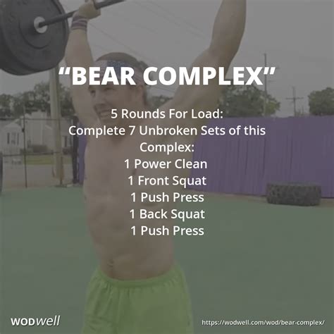 5 Rounds For Load Complete 7 Unbroken Sets Of This Complex 1 Power