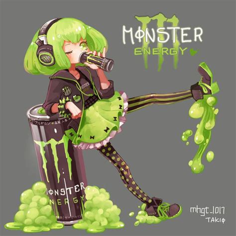 Monster Energy Drink Anime Playfuly Personified Pinterest Monster