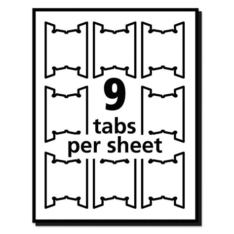 Laser Printable Hanging File Tabs By Avery Ave5567