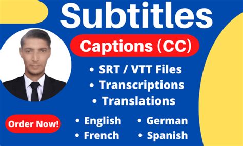 create synced subtitles and captions to your english to spanish french arabic by caption