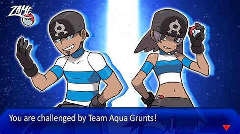Battle Team Aquamagma Grunt Remastered Pokémon Rubysapphire