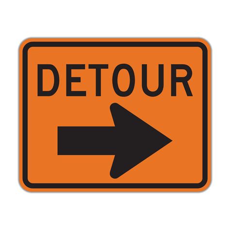 M4 9 Detour Hall Signs