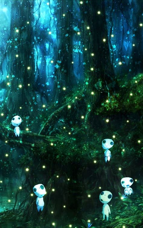 Esp Ritus Del Bosque Animado Anime Bosque Hayao Miyazaki Mononoke