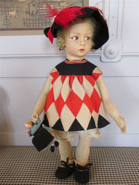 Gorgeous Antique Lenci Doll All Original Nice Condition Boudoir