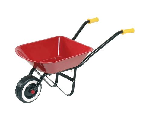 Red Metal Kid Wheelbarrow Eando Montessori