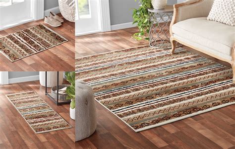 Mainstays 3 Piece Multi Stripe Rug Set Brickseek