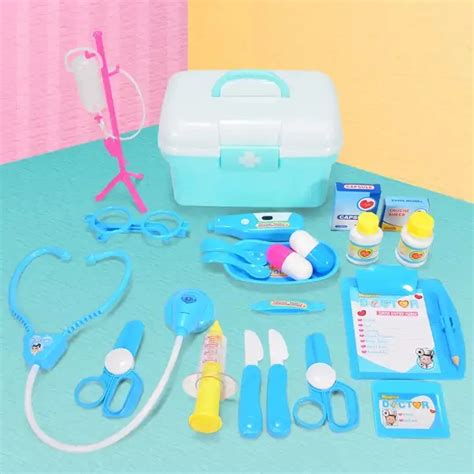 Children Doctor Toy Set Simulation Medicine Box Injection Play House