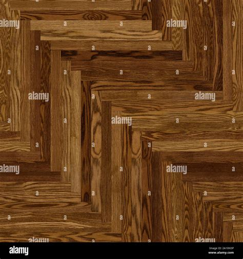 Seamless Wood Parquet Texture Herringbone Close Up Various Brown Stock