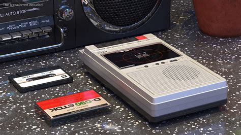 3d Qfx Retro 39 Shoebox Recorder With Tdk Tape And Box Set Turbosquid 1755653