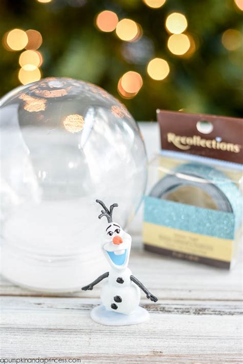 Diy Frozen Olaf Snow Globe A Pumpkin And A Princess