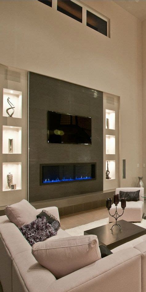 Electric Fireplaces Tv Above Fireplace Tv Wall Contemporary