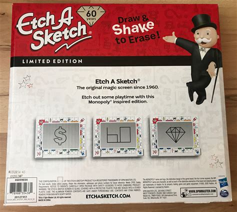 Etch A Sketch 60th Anniversary Monopoly Limited Edition New Box Toy