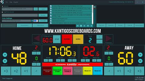 Basketball Scoreboard Pro 4 Kantigo Scoreboards