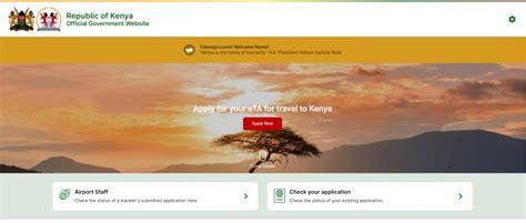 Implementation Of Electronic Travel Authorization Eta Kenya Embassy