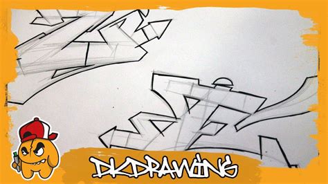 Beginner Easy Graffiti Sketch How To Draw Graffiti 6 Steps