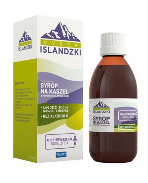 Syrop Islandzki na kaszel Wyrób medyczny Suchy kaszel Chrypka
