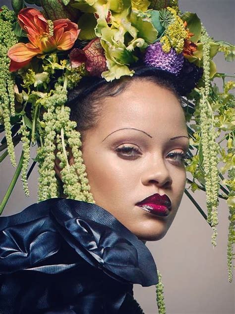 Rihannas Eyebrows Got A 90s Makeover For Her British Vogue Cover Allure