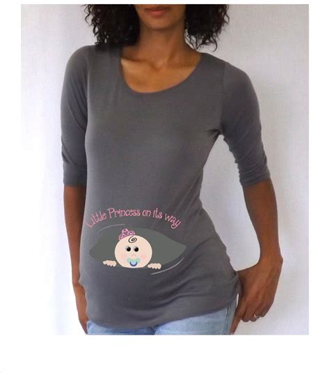 Maternity Personalized Peek A Boo Shirttee Little