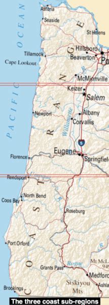 Oregon Coast Map Beaches And Cities Science Trends