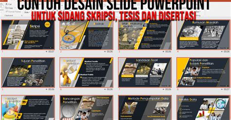 Contoh Power Point Untuk Sidang Skripsi Tesis Dan Disertasi Pakar